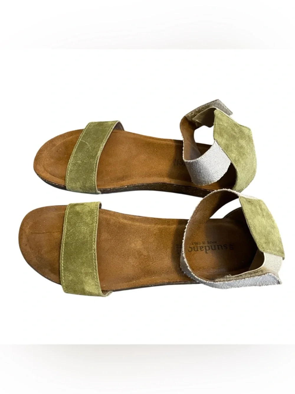 Sundance leather sandals made in Italy size 40